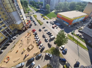 Апартаменты Студия с Балконом и Видом на Город на Гагарина