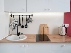 Квартира мини-студия со вторым ярусом у парка с озерами