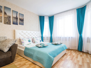 Апартаменты двухкомнатные c видом на Волгу на Волжской набережной  25, м.Cтрелка. Сова-Дом