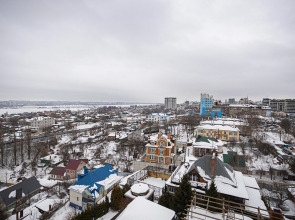 Уютная студия с видом на город