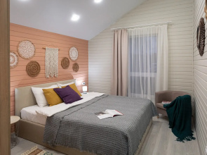 Izumrudnyy s igrovoy zonoy i kostrovoy chashchey Private House
