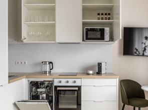 Квартира Moscow Deluxe Apartments Comfy Studio Berzarina