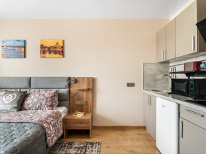 Апартаменты GLOBALSTAY. Новые студии 2 мин до метро Кировский завод