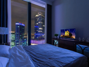 Апартаменты Sky City Moscow 62 этаж! Вид на Башни, Лужники, Парк победы и город! Очень уютный!