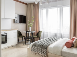 Квартира Moscow Deluxe Apartments Comfy Studio Berzarina