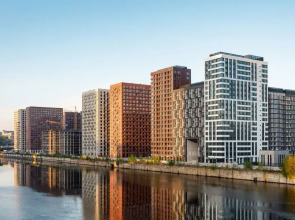 Квартира Люкс-Студия дизайнерская с видом на реку и Москва Сити