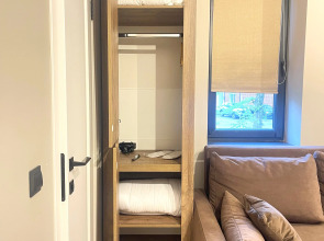 Апартаменты с видом на сосновый парк рядом с морем