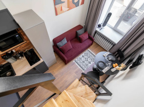 Квартира Двухуровневая квартира-студия с дизайнерским ремонтом