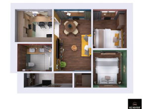 Квартира с видом на набережную в центре Великого Новгорода