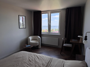 Квартира Новая 1-комнатная квартира с видом на Волгу