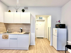 Апартаменты Истоман Студия вид на пруд