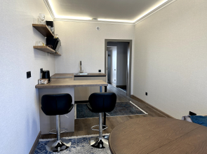 Апартаменты "Эленика" Двухкомнатая квартира в Махачкале с видом на озеро и мечеть