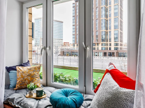 Апартаменты Butyrsky Cozy with Terrace, Parking and King-size Bed