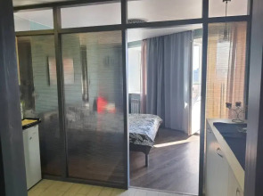 Апартаменты Студия с Балконом и Видом на Город на Гагарина