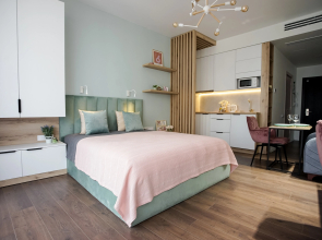 In the White Sails Complex with a Swimming Pool and Sea View Apartments