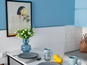 Апартаменты Стильная студия в ЖК Акватория возле реки