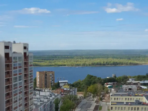 Квартира EL'HOME Евродвушка с панорамным видом на Волгу