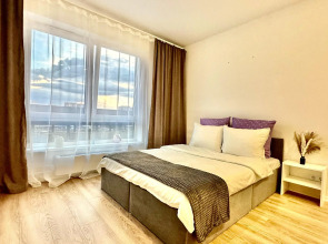 Апартаменты Истоман Студия вид на пруд