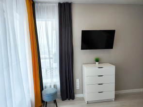 Квартира Enigma Apartments - Студия с панорамным окном в ЖК Аквамарин