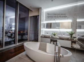 Апартаменты Москва Сити Lux с панорамной ванной 3 комнаты