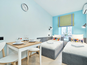 Квартира New Horizon Elans в скандинавском стиле с двумя отдельными кроватями