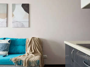 Квартира Студия Бирюза в 3 минутах пешком от метро Лесная