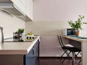 Квартира Студия Бирюза в 3 минутах пешком от метро Лесная