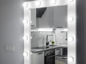 Апартаменты Lalapart Gray stone на 30 этаже небоскреба Савеловский Сити