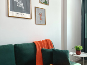 Квартира В скандинавском стиле с красивым видом на город для 4х гостей