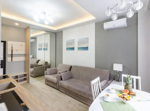 Апартаменты Уютная 2х Комнатная Квартира Green Studio 2 у Моря