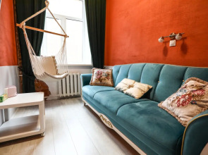 Квартира New Horizon Есения  атмосферное пространство с гамаком в 10 минутах от Невского проспекта