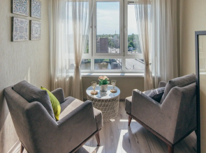 Na Rybnoy Derevne s Panoramnym Vidom v Novom dome Apartments