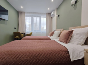 Апартаменты с видом на парк с двумя раздельными кроватями, кухней, ПММ в 10 минутах от центра Нижнего Новгорода