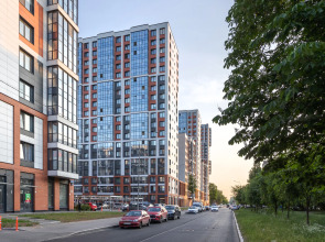 Квартира Kvartirika Black & White с красивым видом на город