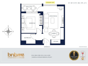 Апартаменты bnbmehomes | Perfect 1 BR for Corporate Stays-2104