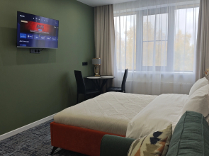 Новая Студия -апартамент с кухней, посудомойкой, стиралкой для двоих + допместо 3 этаж 10 минут от центра Нижнего Новгорода