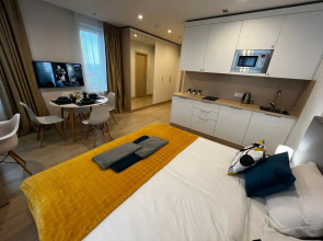 Студия уютная 1 минута до метро Технопарк