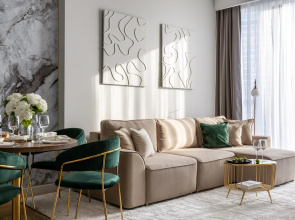 Квартира GM Apartments Суперсовременная Видовая Квартира в Neva Towers