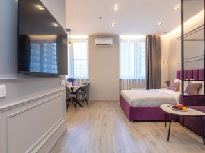 Апартаменты «Бордовый шик» в районе ВДНХ «Эстет Апарт»