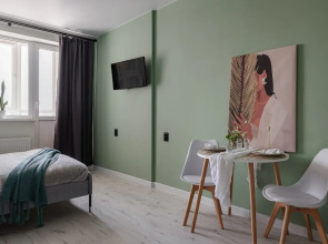 Квартира Уютная квартира-студия с качественным сервисом и панорамным ВИДОМ