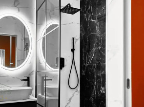 Квартира Aparts Pro Стильная видовая студия у Волги в ЖК Галактика на 12 этаже