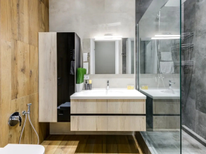 38 этаж, стильные апартаменты с приватным парком