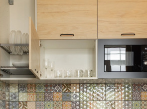 Апартаменты KeyGo #1010 Студия рядом с метро Окружная