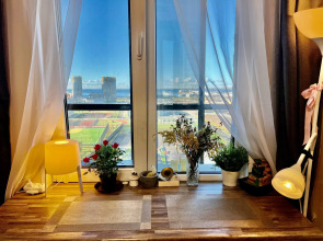 Просторная Евро2к на 12 этаже с видом на Финский залив