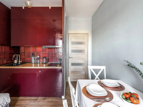 Апартаменты с балконом и красивым видом у метро