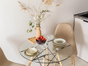 Апартаменты Бежевые в центре с кондиционером