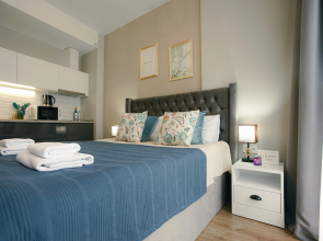 In the White Sails Complex with a Sea and Sunset View Apartments