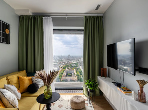 Квартира Бизнес Класс на 52 Этаже с Потрясающим Видом на Москву