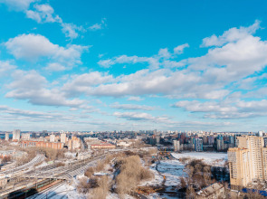 Квартира Стильная Студия с Джакузи Рядом с ЖД Вокзалом