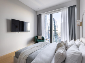 Квартира GM Apartments Суперсовременная Видовая Квартира в Neva Towers